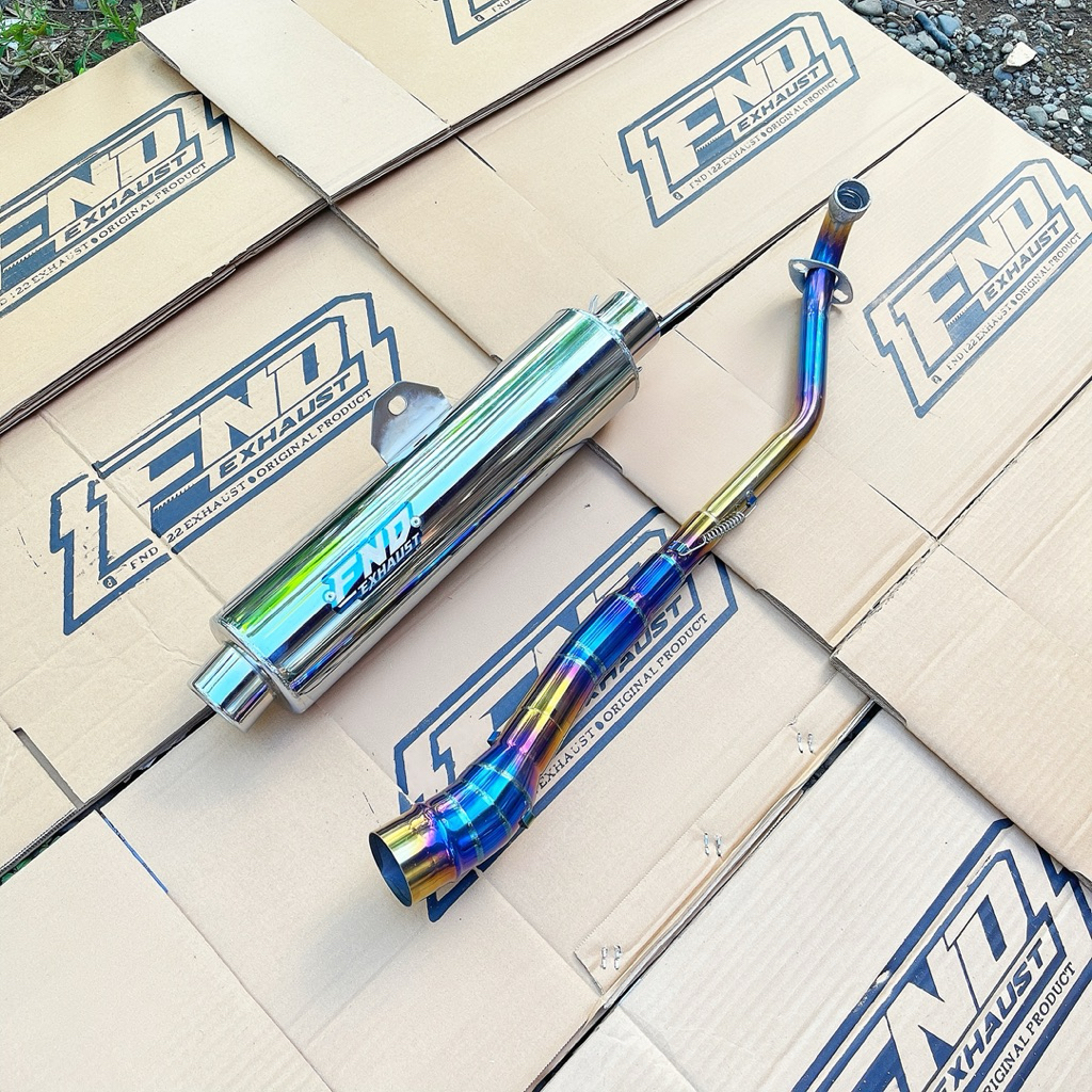 Knalpot Standar racing Ckd Premium Original Fnd exhaust PNP Motor Supra x 25 Karisma125 Supra lama J