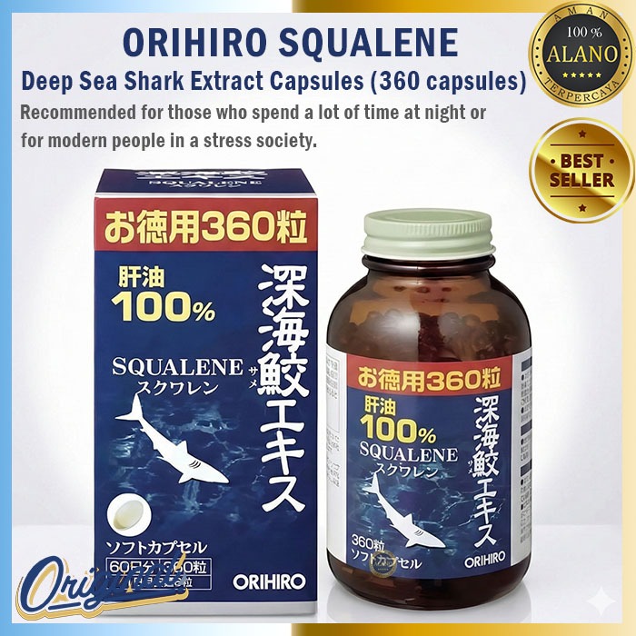 Orihiro Squalene Deep Ocean Sea Shark 360 Oil Original
