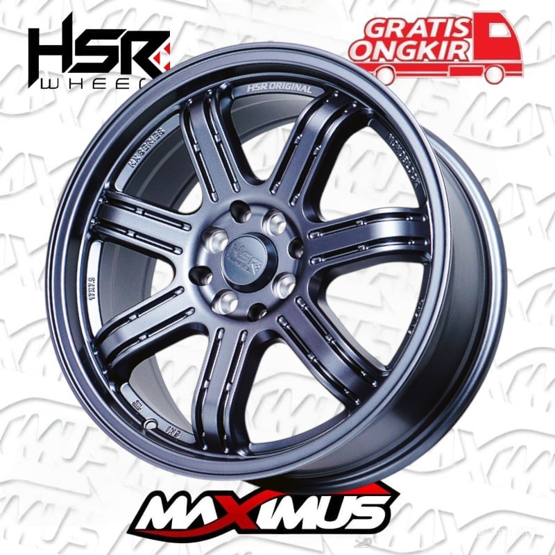 Velg Mobil Super Sale Ring17 SIAK HSR R17 Lebar 75 SEMI MATT GUNMETAL Jazz Mobilio Freed Sirion Swif