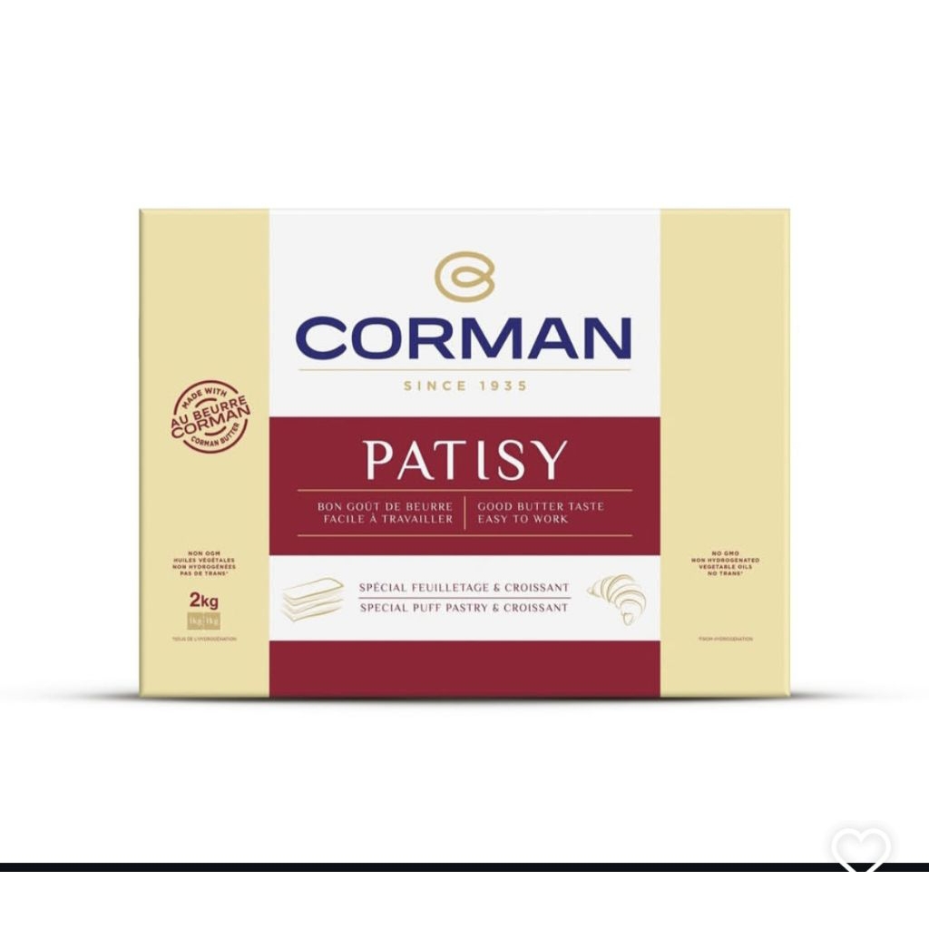 Butter sheet 2kg merk corman patisy