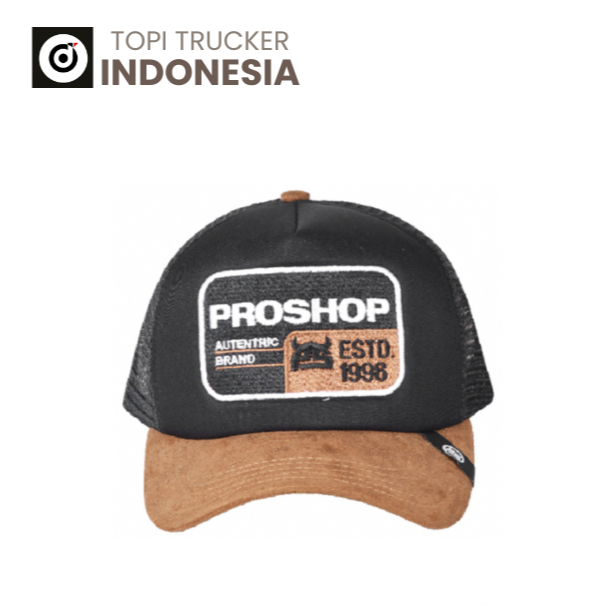 PROSHOP Topi Jaring Distro Pria Dewasa Original Suide Hitam PSXTR-SHH