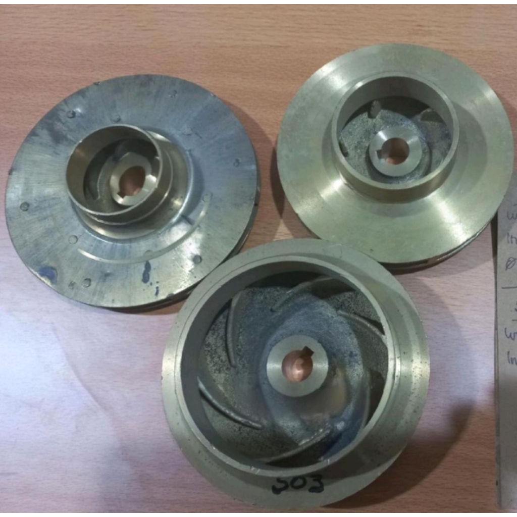 Kipas Impeller SAN EI 503 /Impeller Kuningan Pompa Irigasi Centrifugal