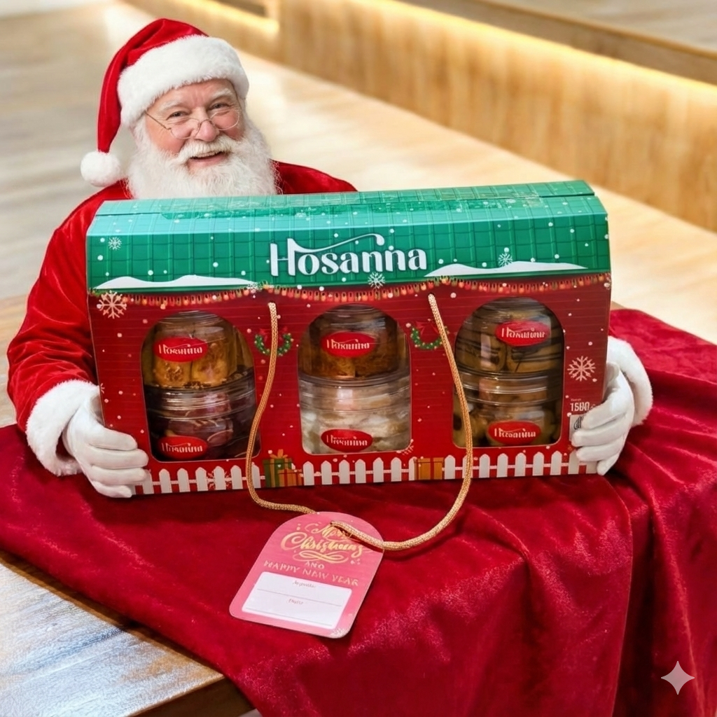 Promo Hampers natal dan tahun baru 6,4 dan 2 rasa kue kering fresh Baru Instan hadah medan