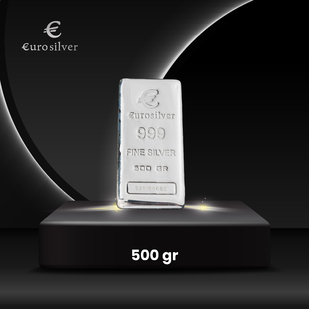 Eurosilver Logam Mulia Perak 500 Gram - Perak Murni 999.9