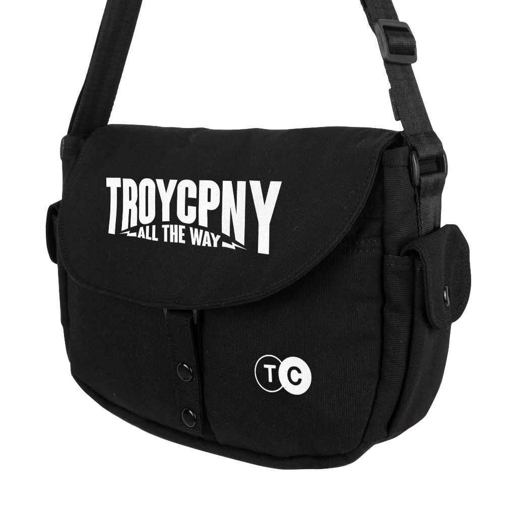 Troy Company Sling Bag Messenger Bag Way Thund - Tas Selempang Hitam SBD 3424