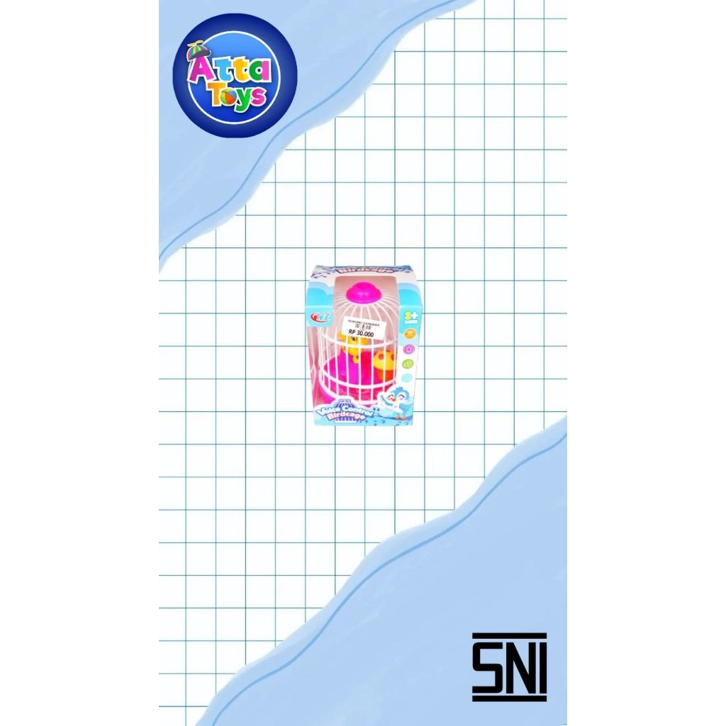 Mainan sangkar burung berbunyi