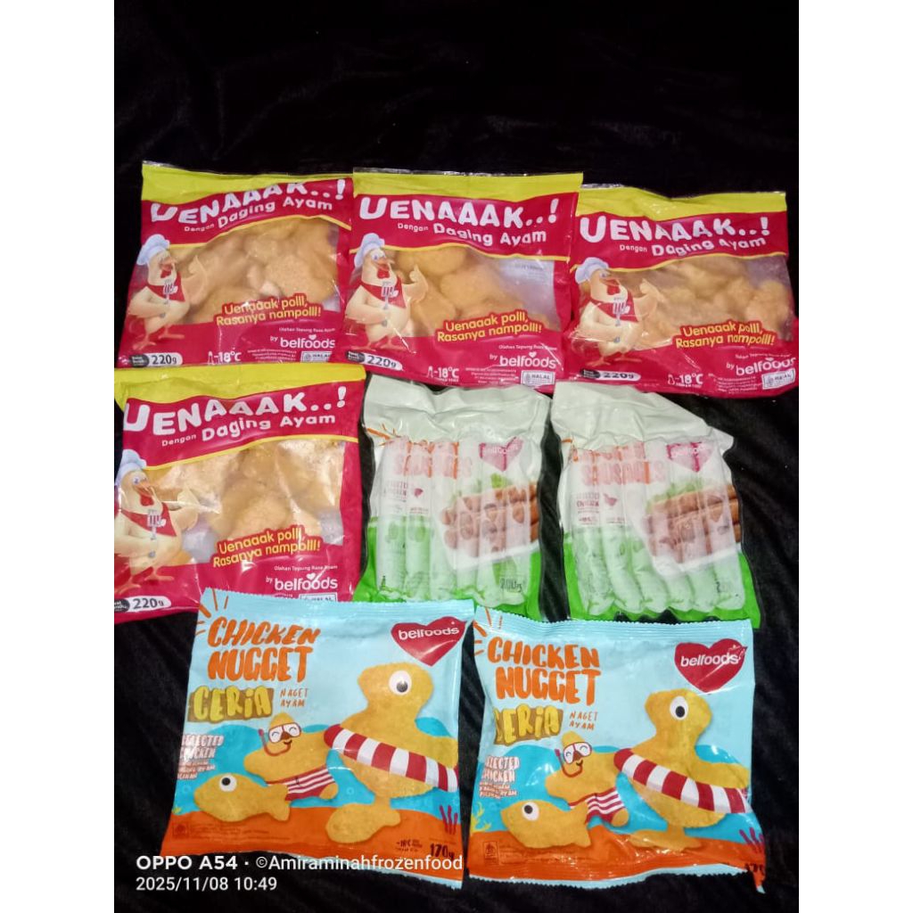 Paket NuGet, paket sosis, sosis ayam sapi, daging, Frozen food, kentang, stik, ayam, keju, seblak, s