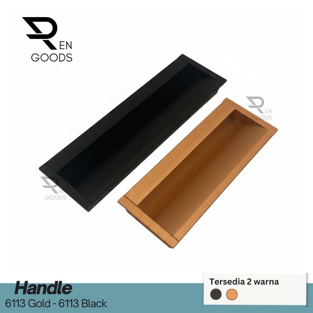 Handle Tanam Hitam / Handle Tanam Gold / Tarikan Tanam Lemari / Tarikan Tanam Laci 6113