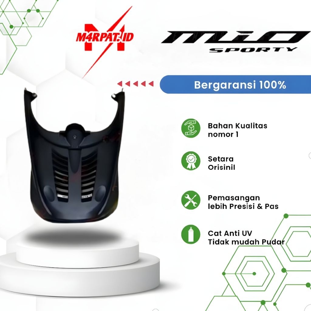 Dek paru mio sporty mio smile | Cover sirip hiu paru dek tadah lumpur depan yamaha mio new smile spo