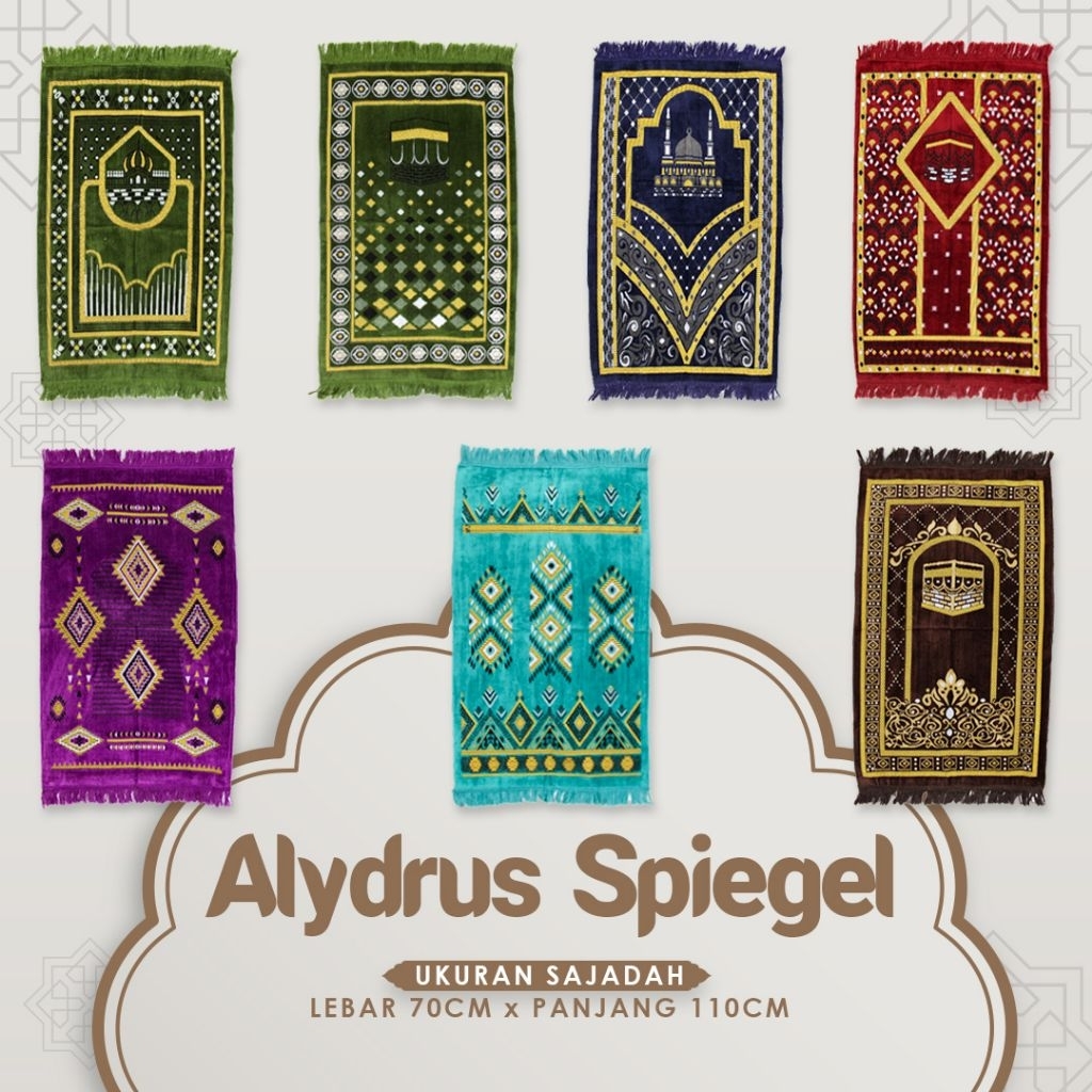 Grosir 1 Kodi Sajadah Alydrus Spiegel Sajadah Dewasa Sajadah Velvet Alydrus 70×110