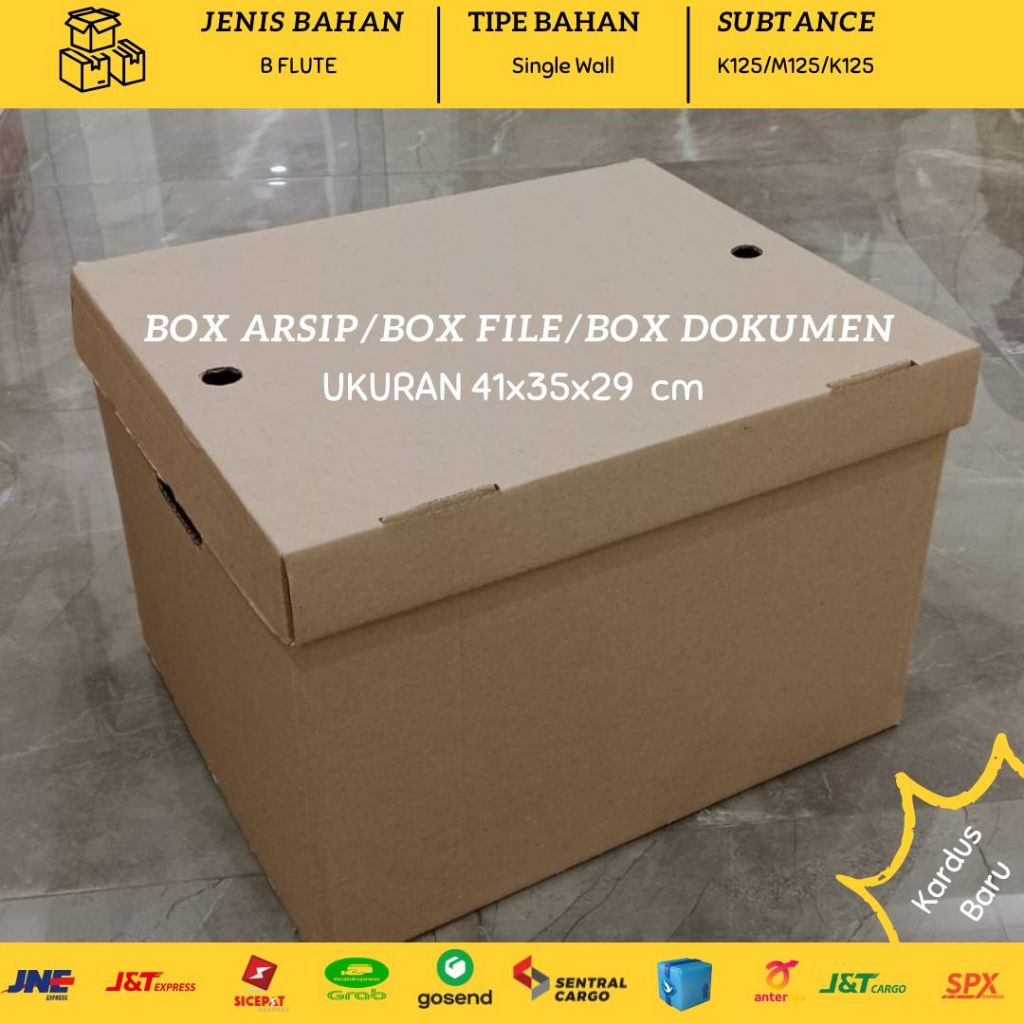Box Arsip Box Dokumen Ukuran 41x35x29 cm | Kardus Arsip | Box File