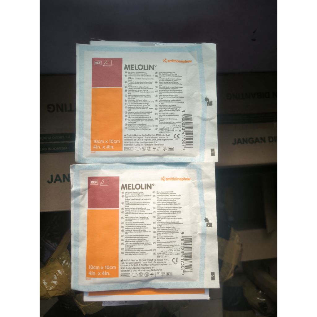 Melolin 10cm x 10cm / Perban luka Melolin / Penutup Luka Melolin (Perlembar)