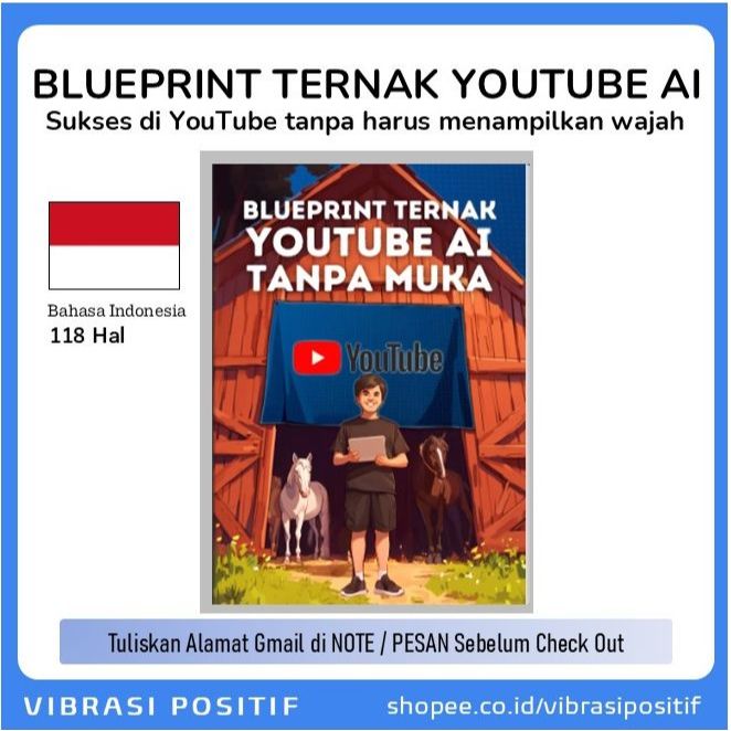 Blueprint Ternak Youtube AI Tanpa Muka - Dean Andira - (Sukses di Channel YouTube tanpa wajah memanf