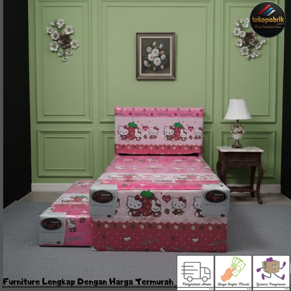 Kasur Sorong 2in1 Minimalis / Kasur Sorong Karakter Murah Bandung Cimahi Sumedang Garut