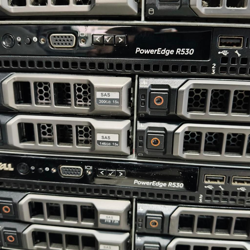 SERVER DELL R530 2U DOBEL XEON E5 2650V4 RAM 64GB HDD 1TB SAS RAILKIT 2U PSU 750WATT X 2 IDRAC (  BE