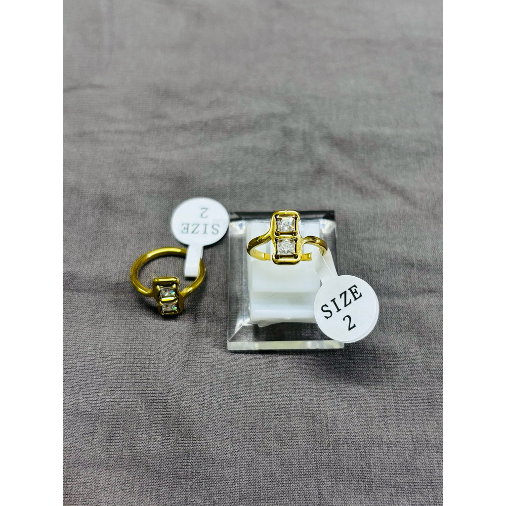 Cincin Titanium Kotak-Kotak