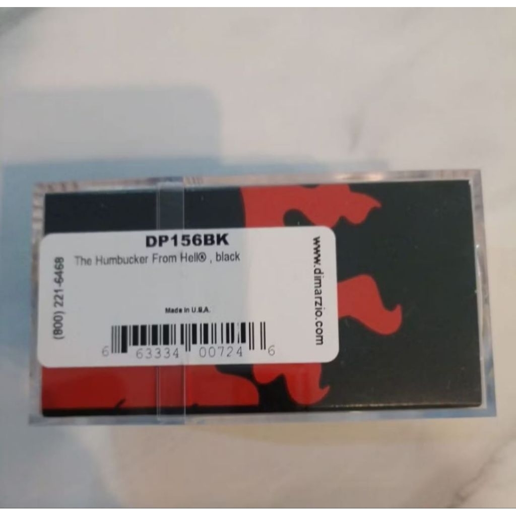 DiMarzio DP156BK dp156 Humbucker From Hell Guitar Pickup, Black