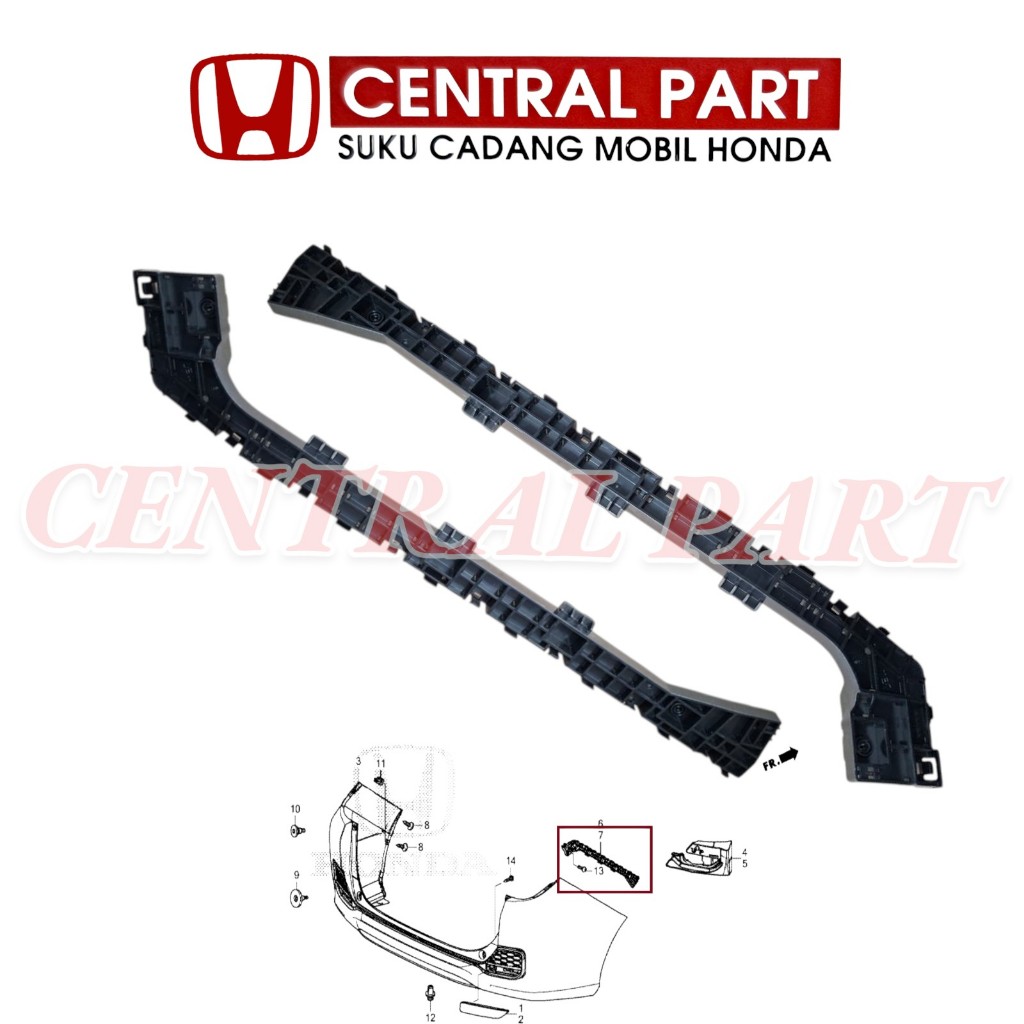 breket bemper belakang kanan kiri mobilio 2014 2015 2016 2017