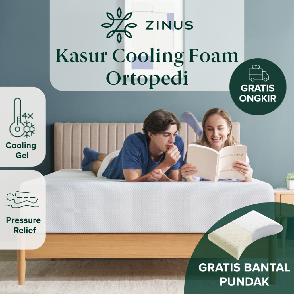 [GRATIS BANTAL] Kasur Busa Cooling Foam Ortopedi Memory Foam
