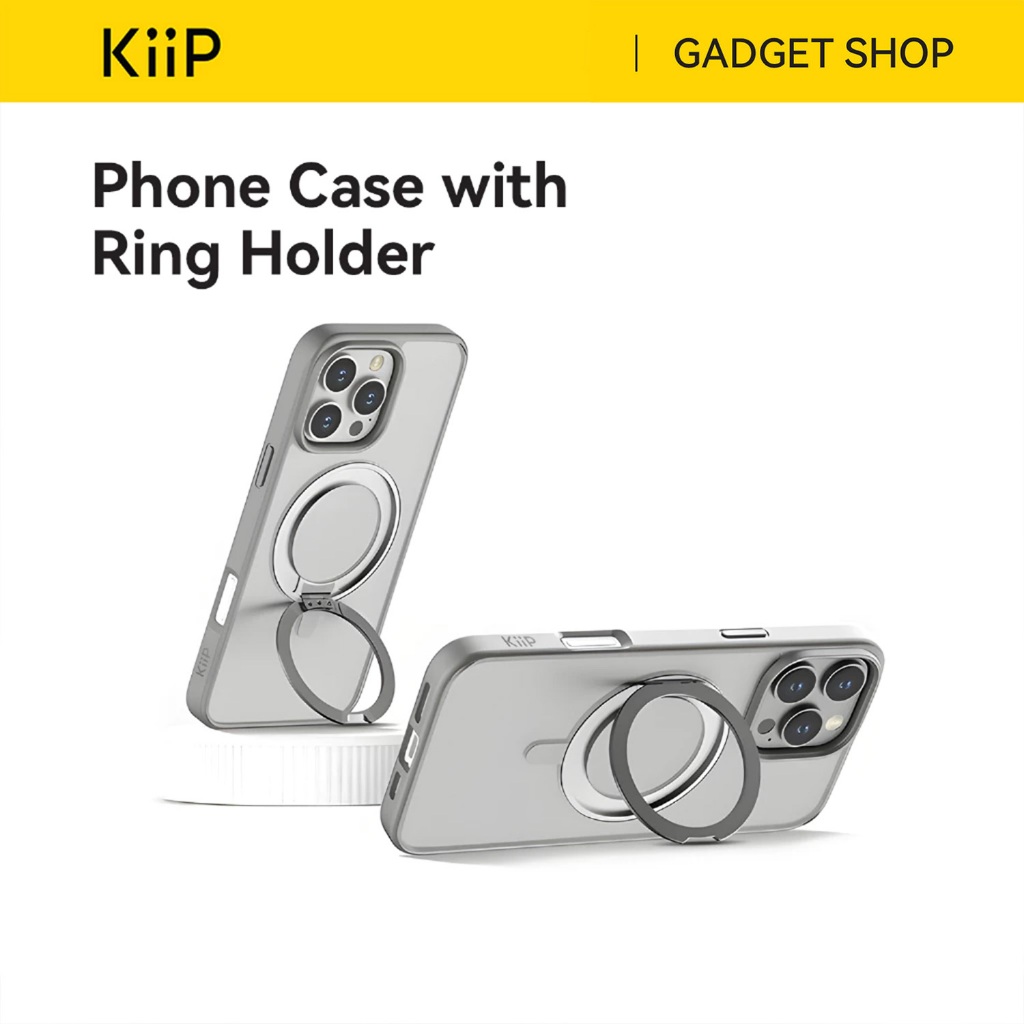 KiiP Wireless Casing Iphone 16 Series Casing Magnetic Apple Magsafe Silicone Case Handphone
