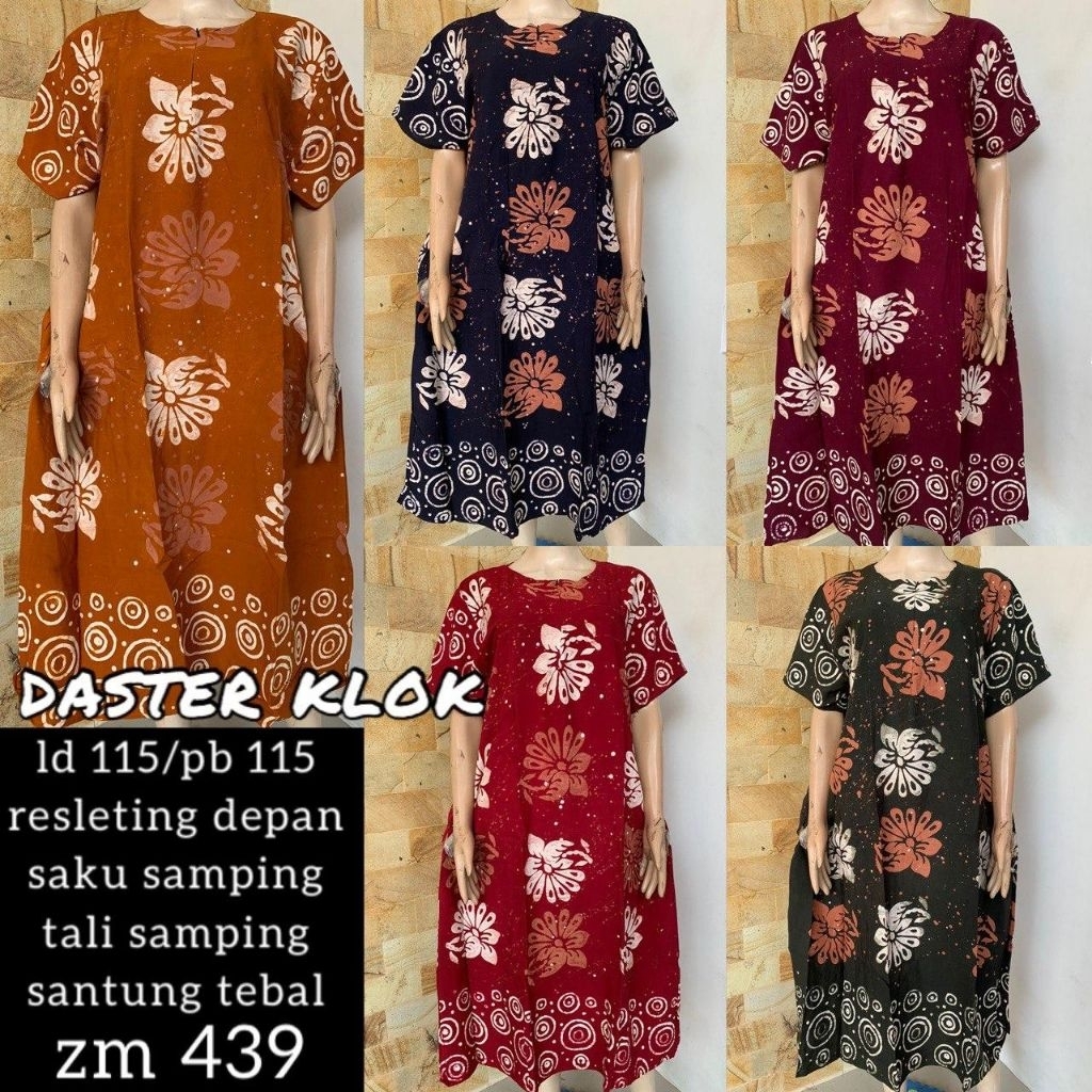 Daster klok kain santung tebal