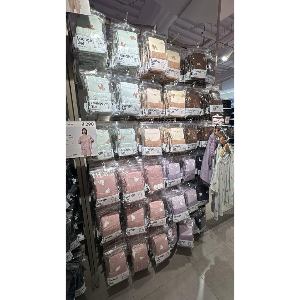 homey piyama lounge set GU (motif)