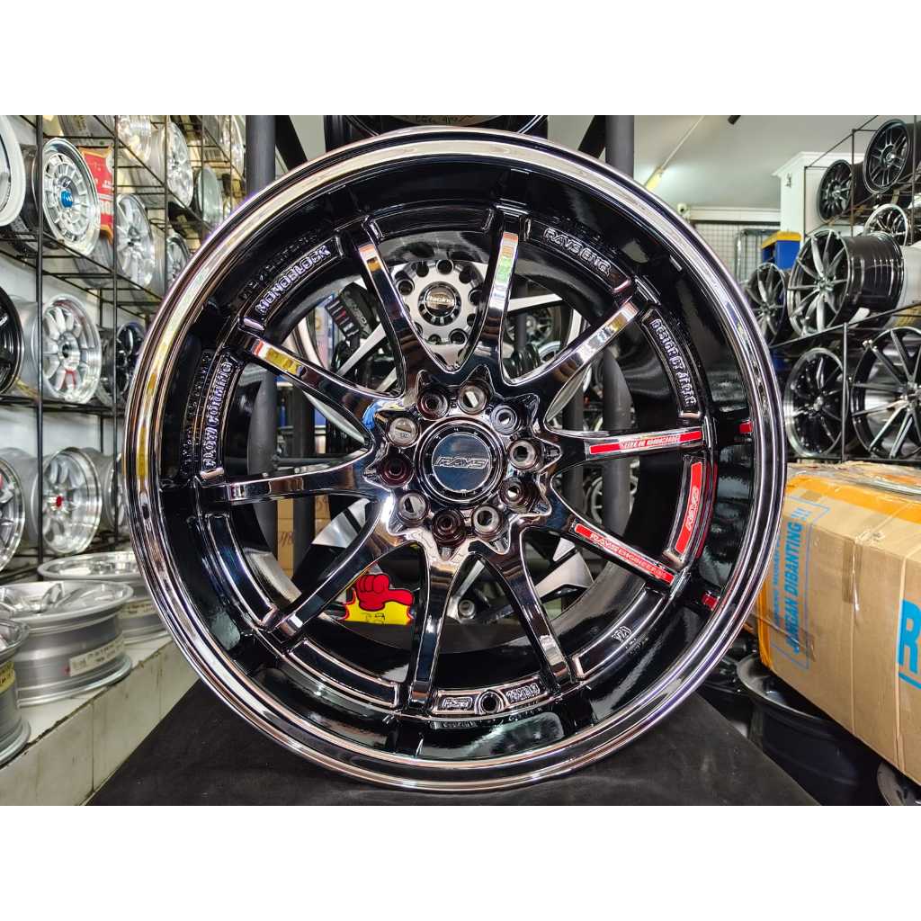 Velg CE28 Ring18X9,5 Hole.5 Pcd.114,3 Offset.25 Black Chrome