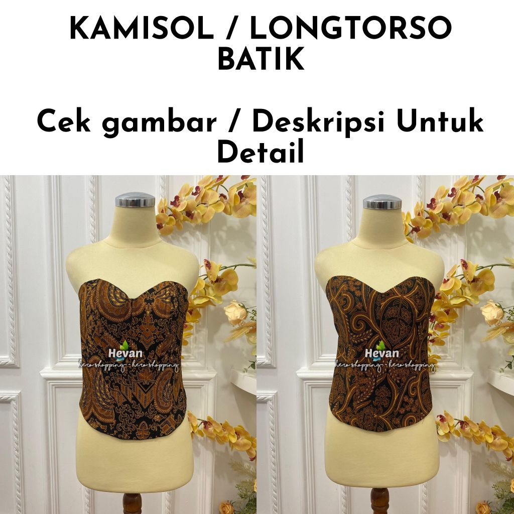 Kamisol Motif Batik Lengkap