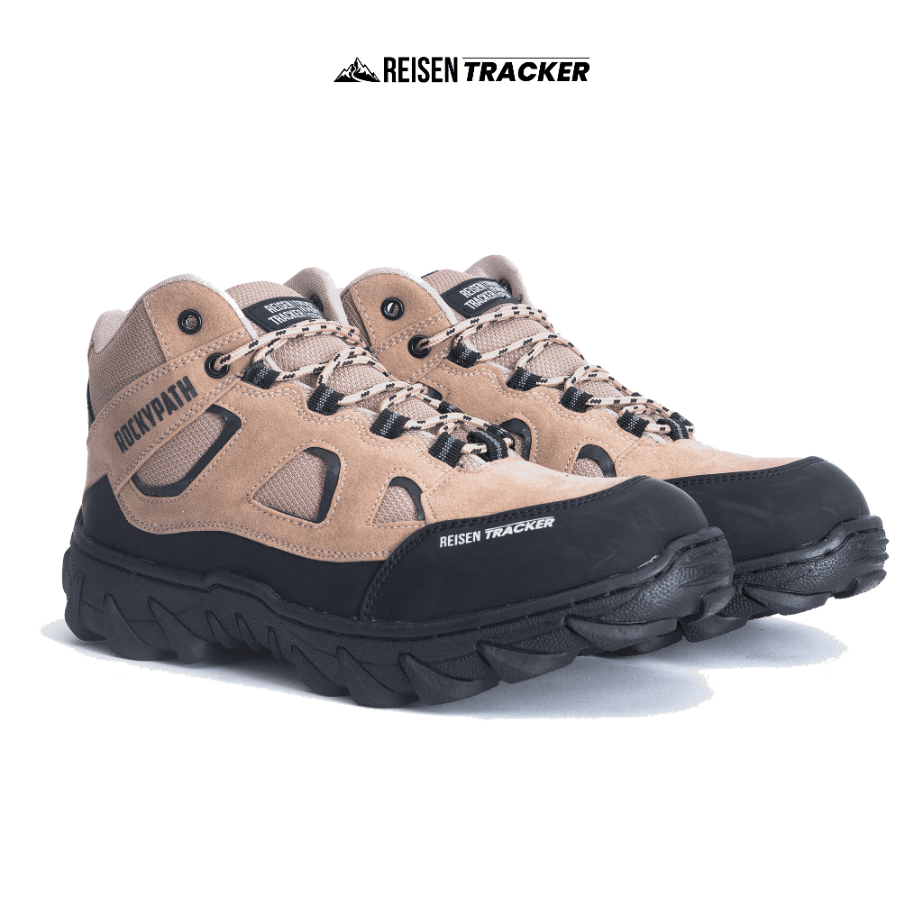 REISEN GEAR Rocky Path Sepatu Gunung Sepatu Trekking Hiking Pria Wanita Sepatu Outdoor
