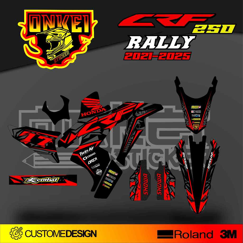 DECAL STICKER CRF 250 RALLY 2021-2025 CR1