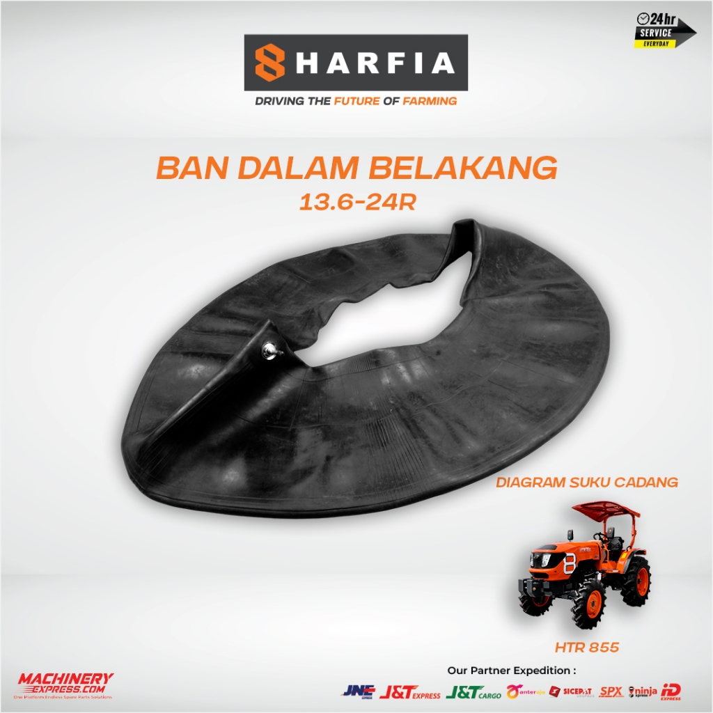 HARFIA | Ban Dalam Belakang 13.6 - 24R Traktor Roda 4 | Spare Part