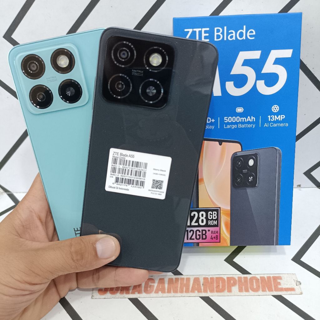 ZTE BLADE A55 4/128GB HP BEKAS SECOND FULLSET