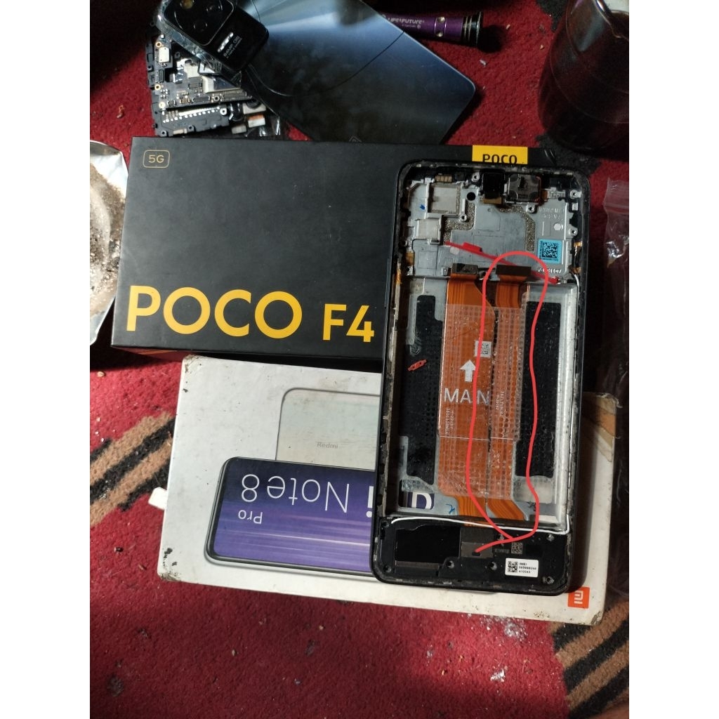 flexible lcd poco f4 5g. original copotan