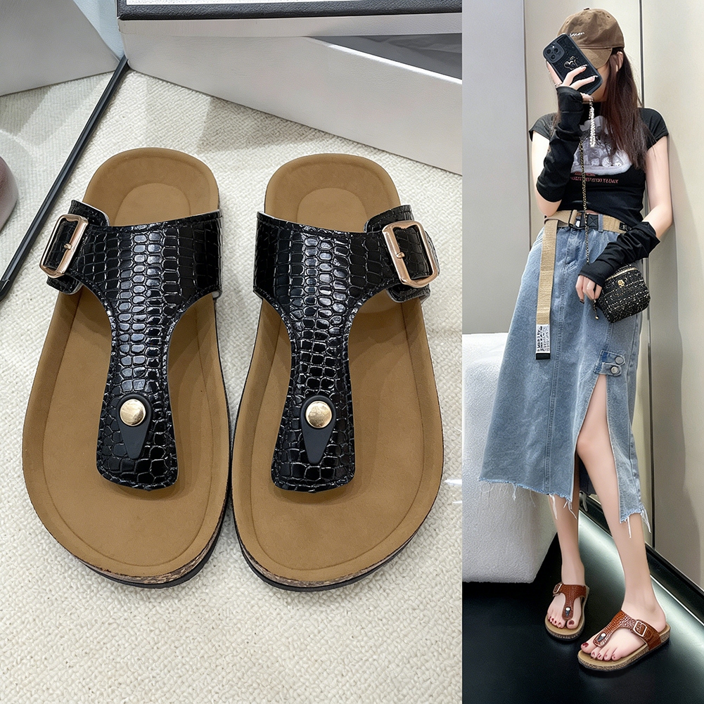 Gaya Korea Terbaru Sandal Jepit Santai Karet Wanita Sandal Jepit Dewasa Sandal Ringan Dulux