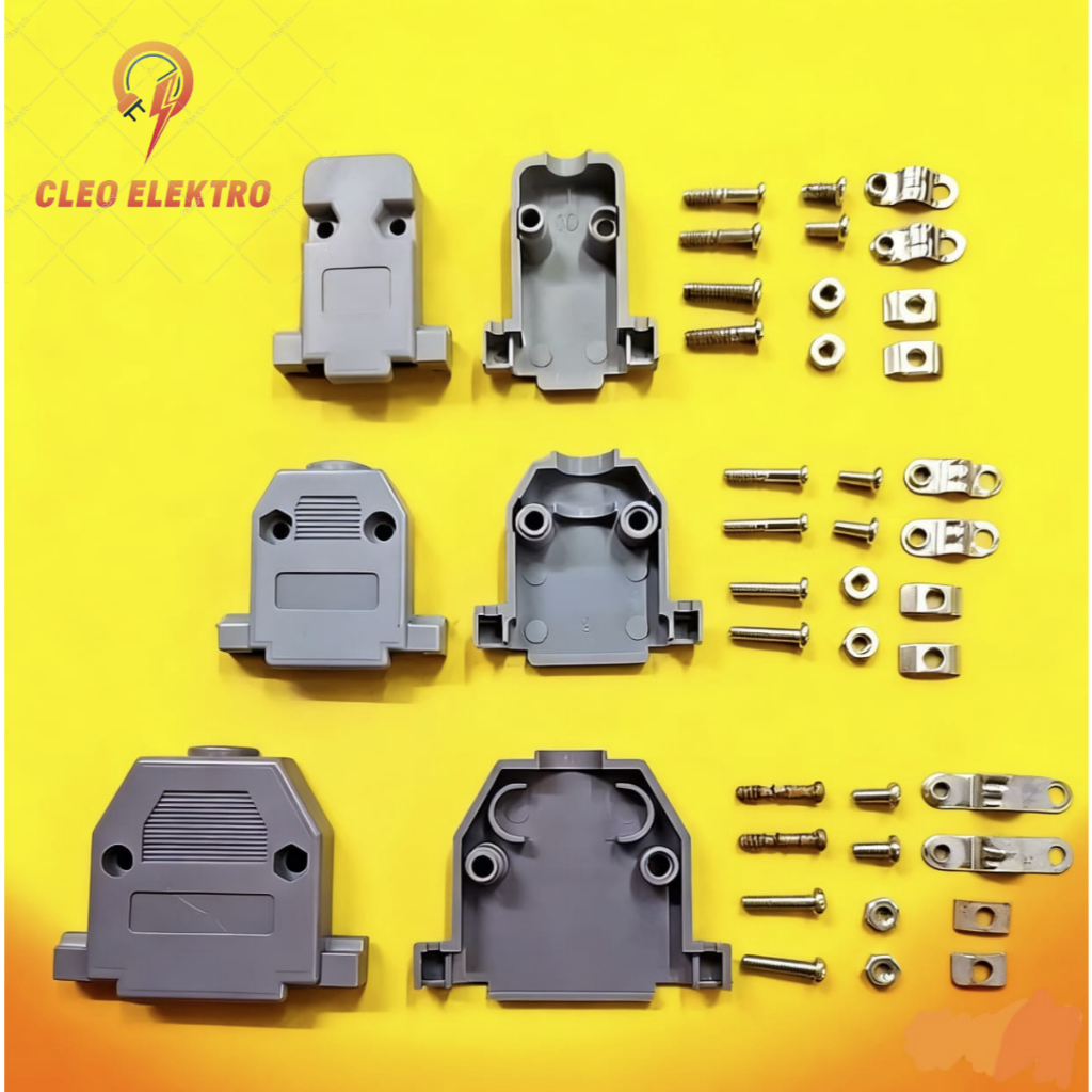 COVER PLASTIK DB 9 15 25 VGA TIPE SOKET ADAPTER COVER PLASTIC CONNECTOR COVER DB9 DB15 DB25