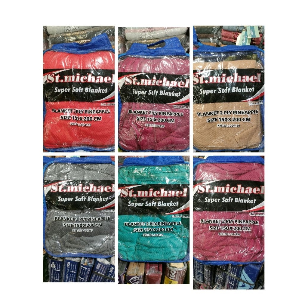 Selimut Bulu St. Michael Pineapple 160*200