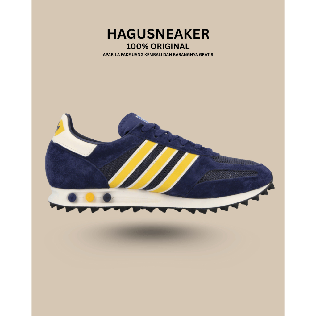 ADIDAS LA TRAINER S [BLUE/YELLOW] #ID4632 GARANSI 100% ORIGINAL