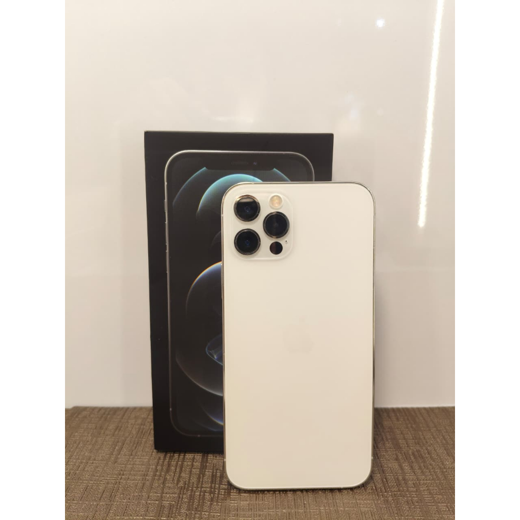 SECOND IPHONE 12 PRO 128GB SILVER BH 78% EX GARANSI RESMI INDONESIA
