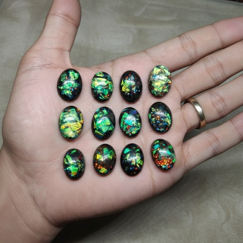 batu akik lepasan kalimaya black opal termurah