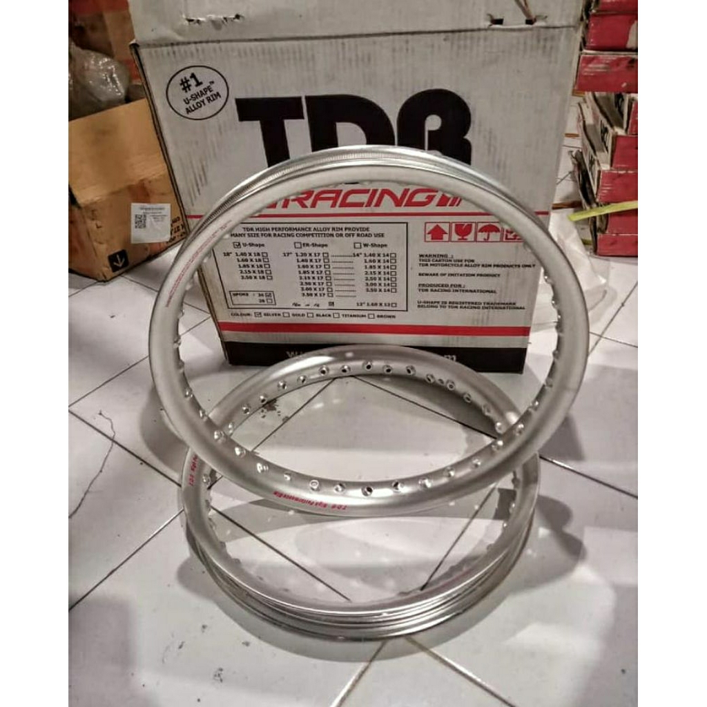 velg TDR setengah lingkar.  satu set db .ring 16 /lebar 160/140