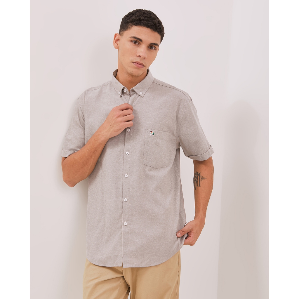 ARNOLD PALMER Kemeja Lengan Pendek Abu-Abu Pria - P-CHGE11-L5