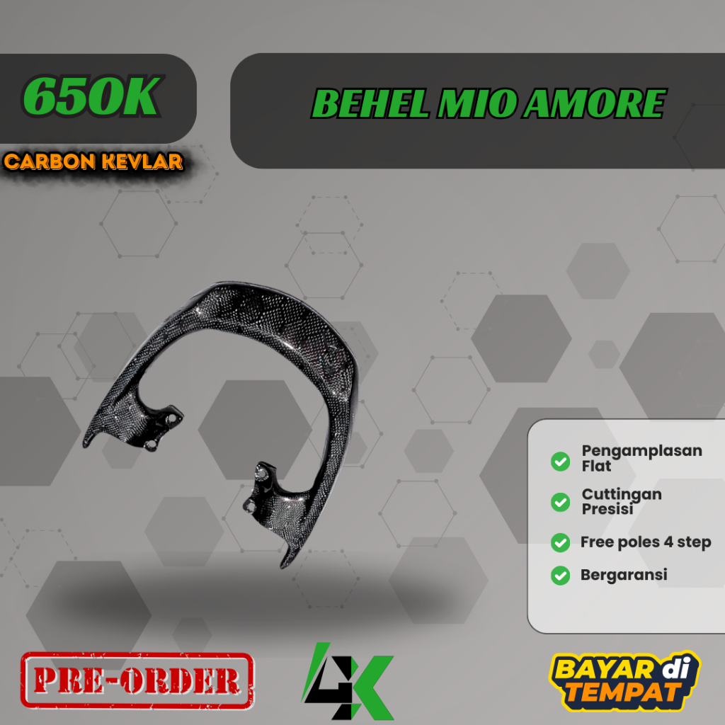 Behel/Begel Amore Thailand Original Mio Sporty/Smile Carbon Kevlar/ karbon fiber