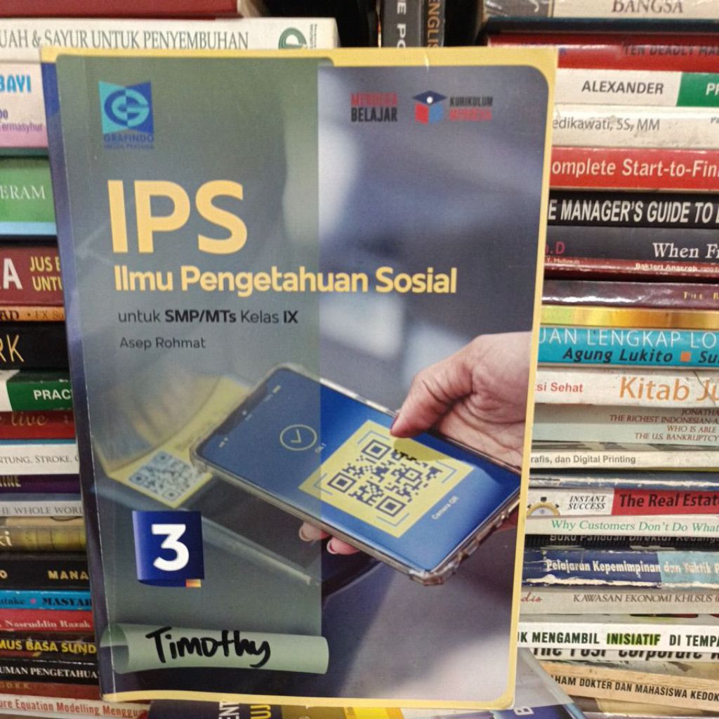IPS Ilmu Pengetahuan Sosial untuk SMP kelas 9 kurikulum merdeka Grafindo original bekas