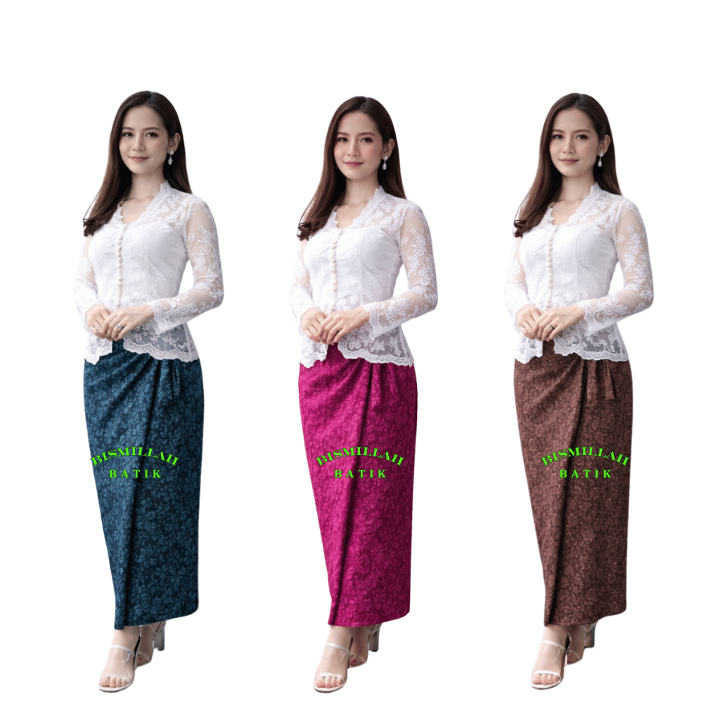 Rok Lilit Instan Bawahan Kebaya Bahan Jaguar Fukuro Premium rok embos modern bawahan kebaya modern