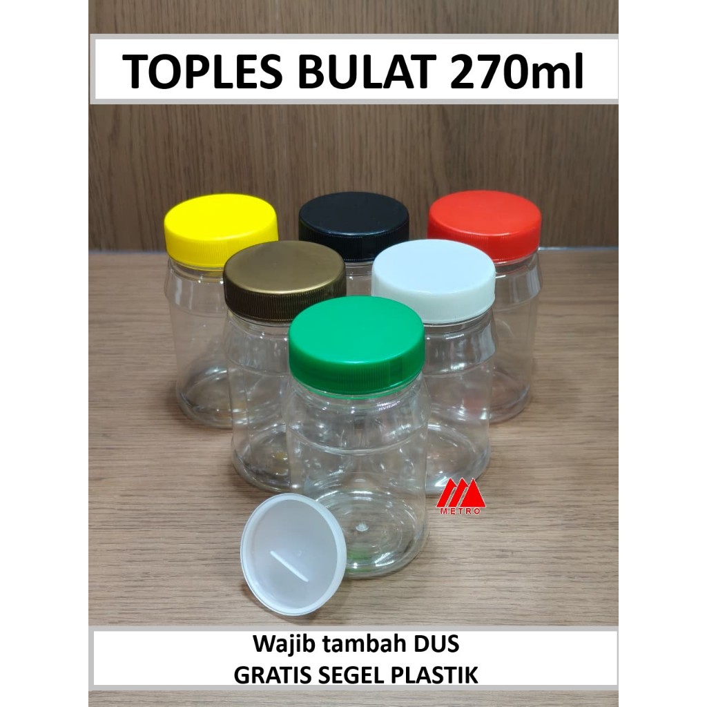 Gratis Segel Plastik - Set (Botol+Tutup) -Jual Terpisah DUS - Botol Plastik JAHE / Toples Sambal Sam