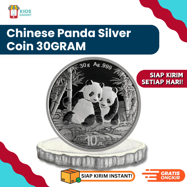 Coin Silver | Koin Perak Chinese Panda 30Gram - ORIGINAL