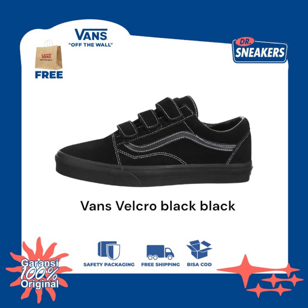 Vans Velcro black black