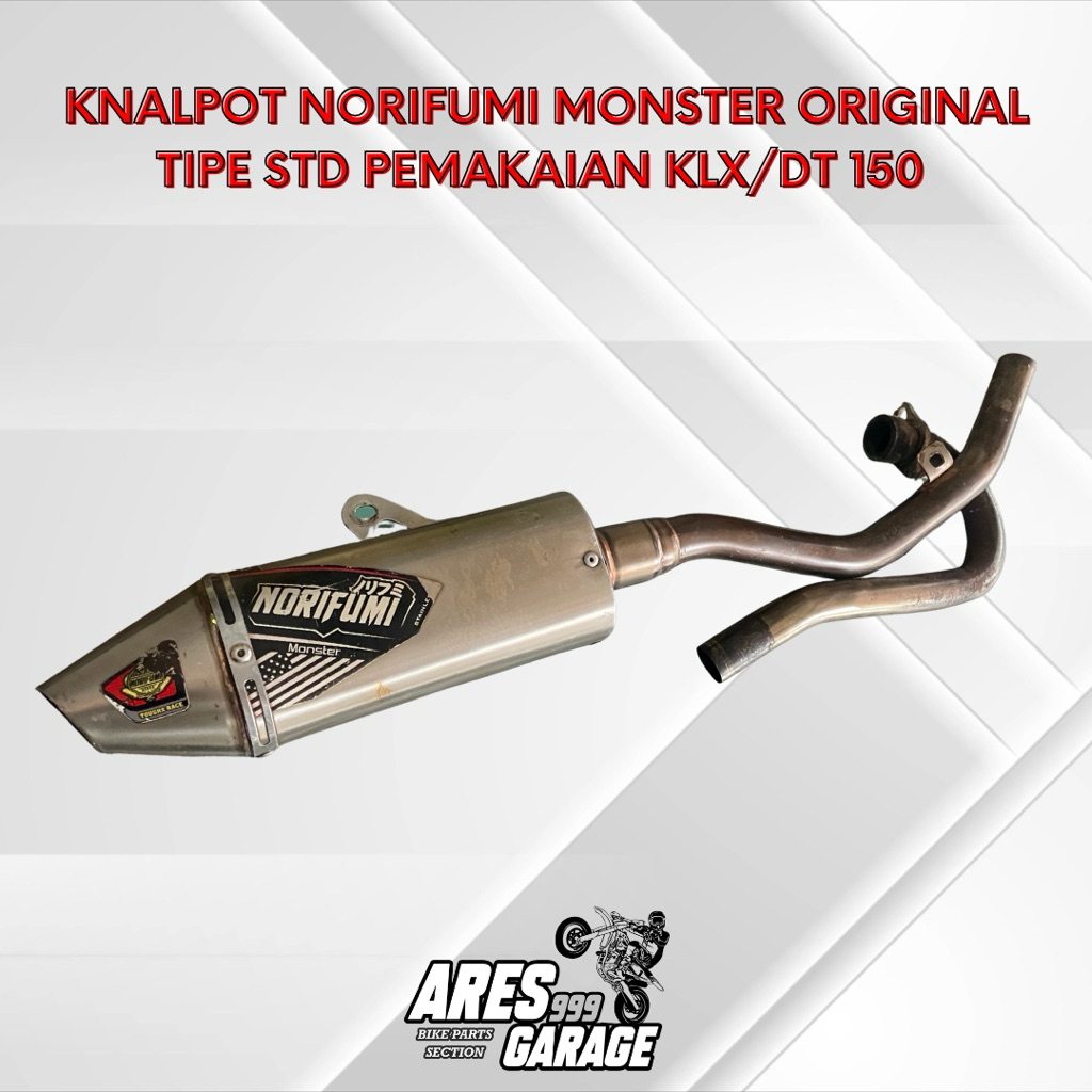 KNALPOT NORIFUMI MONSTER KLX KNALPOT RACING KLX DTRACKER 150 KNALPOT NORIFUMI ORIGINAL