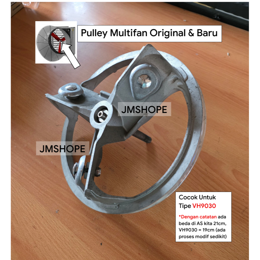 Pulley Multifan daun kipas bagian tengah sparepart merah hitam dan aksesoris baut blower kandang aya