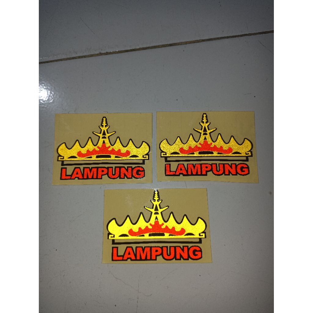 STICKER REFLECTIVE SIGER LAMPUNG, STICKER LAMPUNG, SIGER